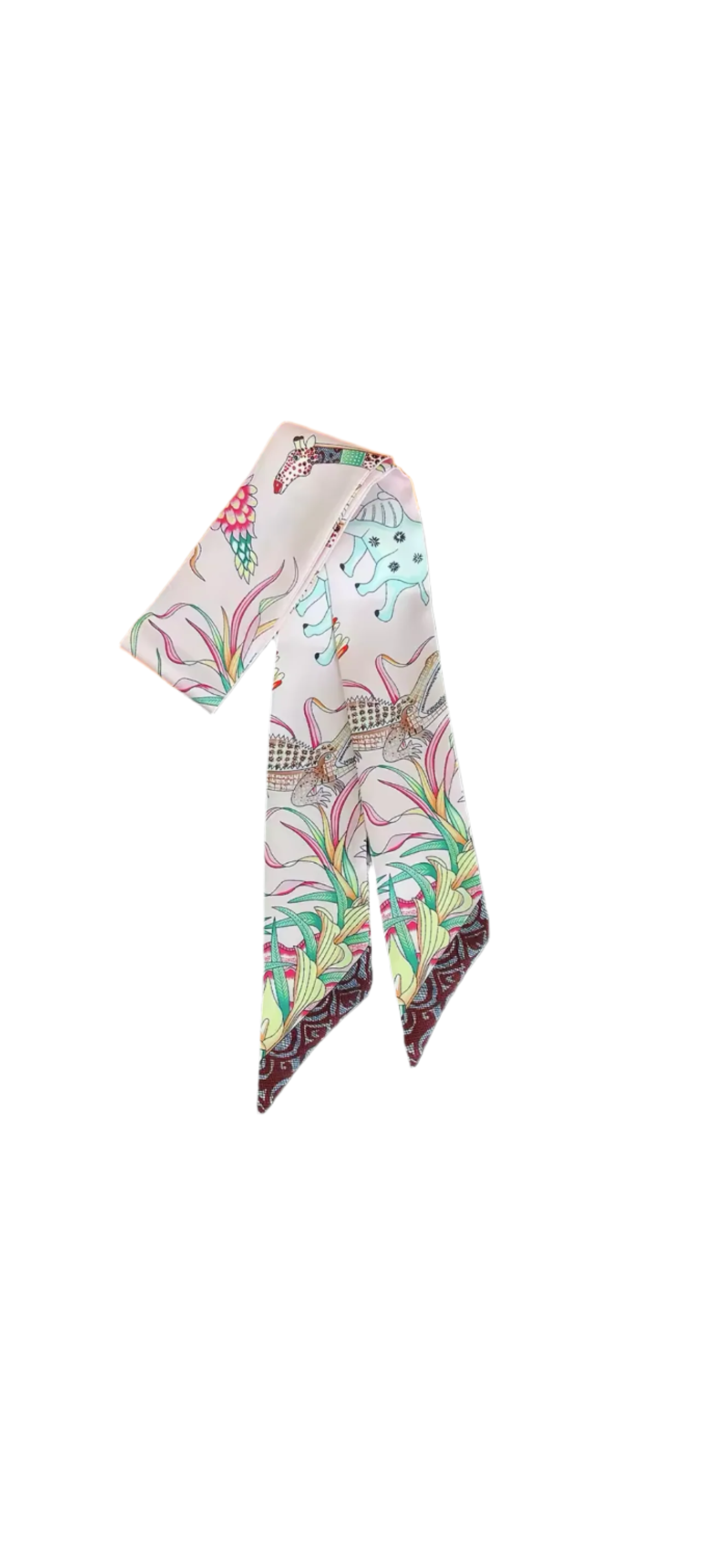 Pink tropics scarf
