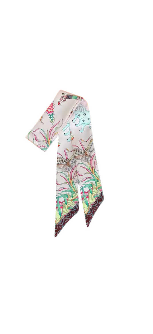 Pink tropics scarf